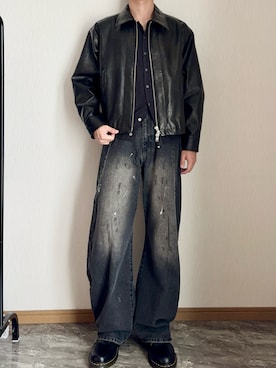 「アイテム（カーディガン/ボレロ）」を使った、桜さん（メンズ・177cm・10代）の秋コーディネート