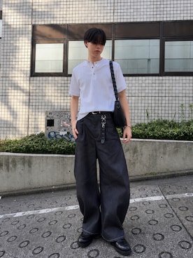「KLEMAN（クレマン）のアイテム」を使った、桜介さん（メンズ・177cm）の夏コーディネート
