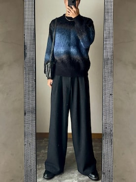 「SINSS（シンス）のアイテム（バッグ）」を使った、桜 おうすけさん（メンズ・177cm）の冬コーディネート