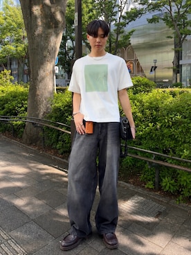 「SINSS（シンス）のアイテム（ショルダーバッグ）」を使った、Ousukeさん（メンズ・177cm）の秋コーディネート