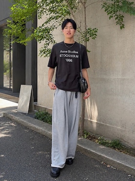 「KLEMAN（クレマン）のアイテム」を使った、桜介さん（メンズ・177cm）の夏コーディネート