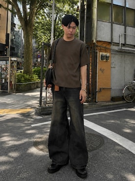 「KLEMAN（クレマン）のアイテム」を使った、桜介さん（メンズ・177cm）の夏コーディネート