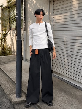 「SBG（エスビー）のアイテム」を使った、Ousukeさん（メンズ・177cm）の秋コーディネート