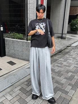 「KLEMAN（クレマン）のアイテム」を使った、桜介さん（メンズ・177cm）の夏コーディネート