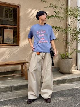 「IL BISONTE（イルビゾンテ）のアイテム」を使った、Ousukeさん（メンズ・177cm）の秋コーディネート