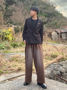 「テーラード」｜桜介さん（メンズ・177cm）の春コーディネート