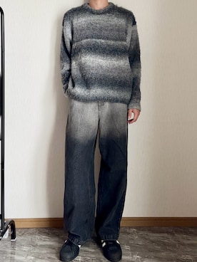 「アイテム（イヤーカフ）」を使った、桜さん（メンズ・177cm）の秋コーディネート