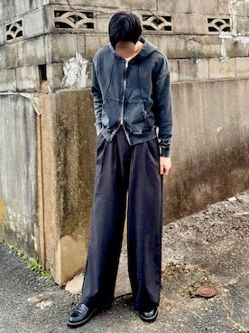 「ツイードパンツ」｜桜介さん（メンズ・177cm）の春コーディネート