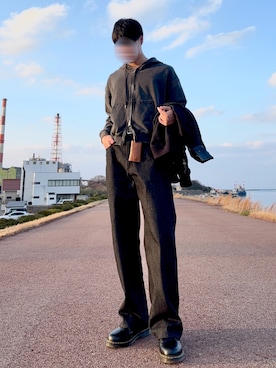 「リジットデニム」｜桜介さん（メンズ・177cm）の春コーディネート