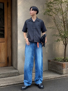 「KLEMAN（クレマン）のアイテム」を使った、桜介さん（メンズ・177cm）の夏コーディネート