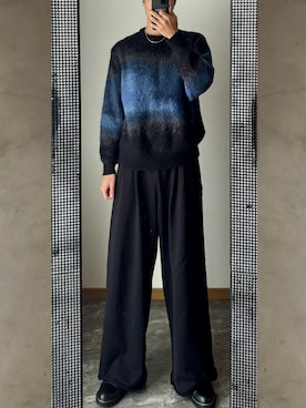 「アイテム（イヤリング）」を使った、桜さん（メンズ・177cm）の冬コーディネート