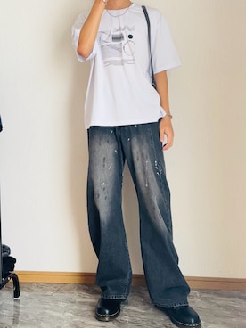 「SINSS（シンス）のアイテム」を使った、桜さん（メンズ・177cm）の夏コーディネート