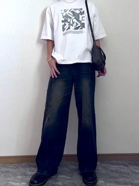 「アイテム（イヤーカフ）」を使った、桜さん（メンズ・177cm）の秋コーディネート