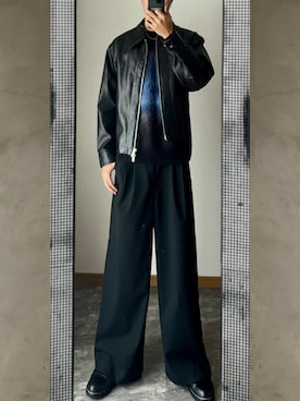 「WYM」｜桜さん（メンズ・177cm）の冬コーディネート