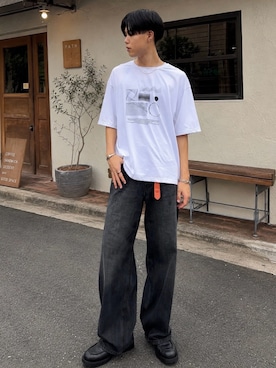 「KLEMAN（クレマン）のアイテム」を使った、桜介さん（メンズ・177cm）の夏コーディネート