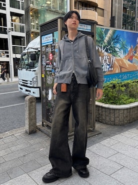 「KLEMAN（クレマン）のアイテム」を使った、Ousukeさん（メンズ・177cm）の秋コーディネート