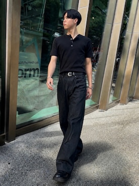 「KLEMAN（クレマン）のアイテム」を使った、桜介さん（メンズ・177cm）の夏コーディネート