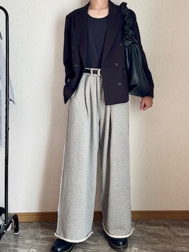 「アイテム（イヤーカフ）」を使った、桜さん（メンズ・177cm・10代）の秋コーディネート