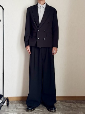 「アイテム（ローファー）」を使った、桜さん（メンズ・177cm・10代）の秋コーディネート