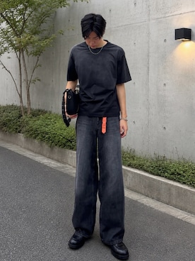 「SINSS（シンス）のアイテム（ショルダーバッグ）」を使った、Ousukeさん（メンズ・177cm）の秋コーディネート