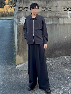 「KLEMAN（クレマン）のアイテム」を使った、桜さん（メンズ・177cm）の冬コーディネート