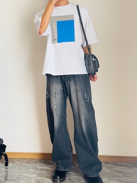 「アイテム（イヤーカフ）」を使った、桜さん（メンズ・177cm）の秋コーディネート