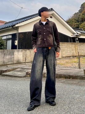 桜さん（骨格ナチュラル・メンズ・177cm）の冬コーディネート