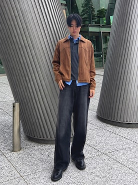 「GOLDY（ゴールディ）のアイテム」を使った、Ousukeさん（メンズ・177cm）の秋コーディネート