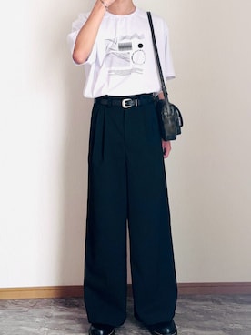 「アイテム（イヤーカフ）」を使った、桜さん（メンズ・177cm）の秋コーディネート