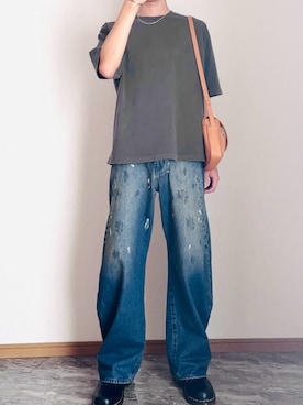 「アイテム（イヤーカフ）」を使った、桜さん（メンズ・177cm）の秋コーディネート
