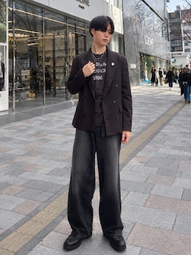 「SBG（エスビー）のアイテム」を使った、Ousukeさん（メンズ・177cm）の秋コーディネート