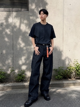 「KLEMAN（クレマン）のアイテム」を使った、桜介さん（メンズ・177cm）の夏コーディネート