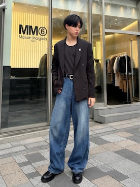 「アイテム（テーラードジャケット）」を使った、Ousukeさん（メンズ・177cm）の秋コーディネート