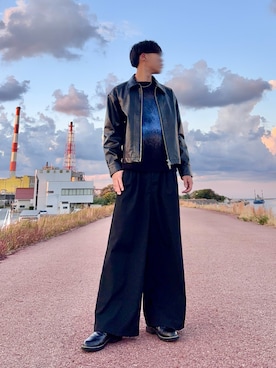 「高校生」｜桜介さん（メンズ・177cm）の春コーディネート