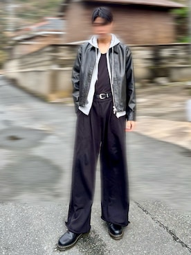 桜さん（メンズ・177cm）の冬コーディネート