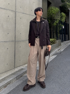 「アイテム（テーラードジャケット）」を使った、Ousukeさん（メンズ・177cm）の秋コーディネート