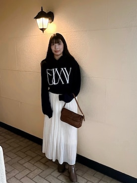 「アイテム（パーカー）」を使った、y1さん（レディース・158cm）の秋コーディネート
