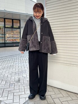 ririkaさん（レディース・157cm）の冬コーディネート