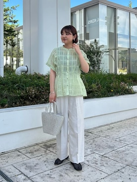 「通勤スタイル」｜ririkaさん（レディース・157cm）の春コーディネート