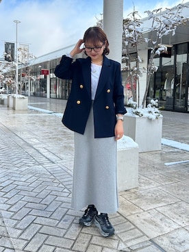 「NOLLEY'S LIGHT（ノーリーズライト）のアイテム（ジャケット/アウター）」を使った、ririkaさん（レディース・157cm）の冬コーディネート