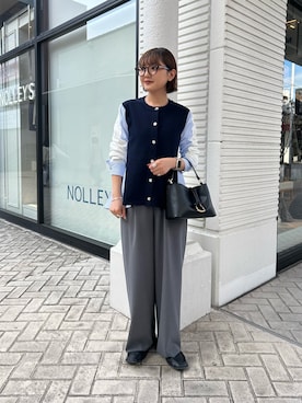 「NOLLEY’S（ノーリーズ）のアイテム」を使った、ririkaさん（レディース・157cm）の冬コーディネート