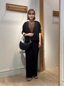 「アイテム（ノーカラージャケット）」を使った、ririkaさん（レディース・157cm）の夏コーディネート
