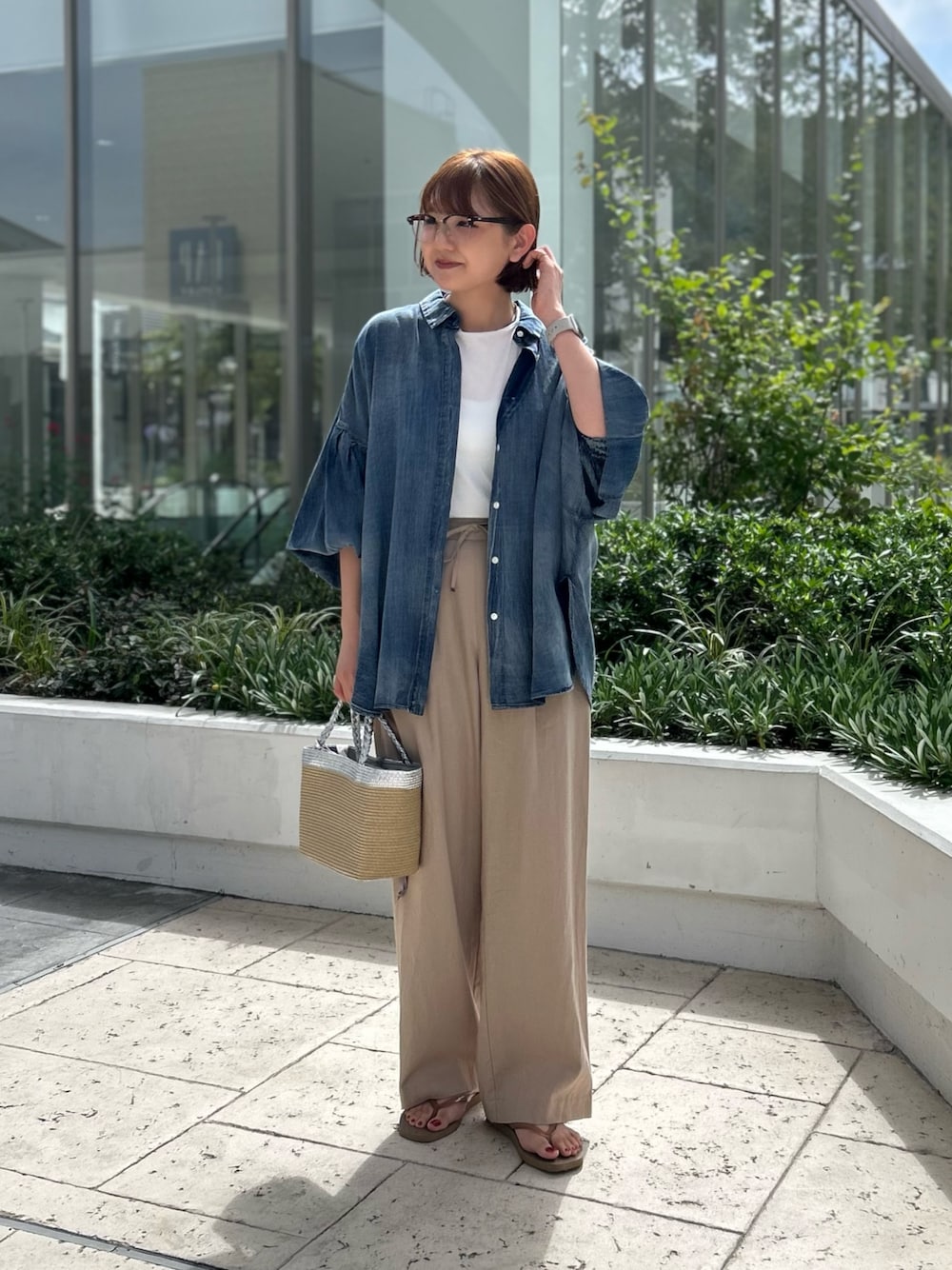 MICO COULIER（ミコクリエ）の「リネン混パンツ（その他パンツ）」 - WEAR