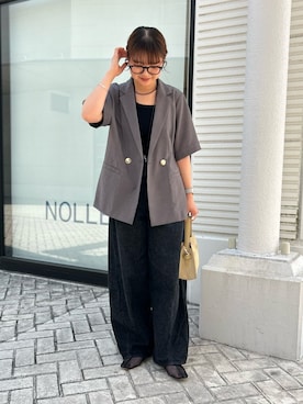 「NOLLEY’S（ノーリーズ）のアイテム」を使った、ririkaさん（レディース・157cm）の夏コーディネート