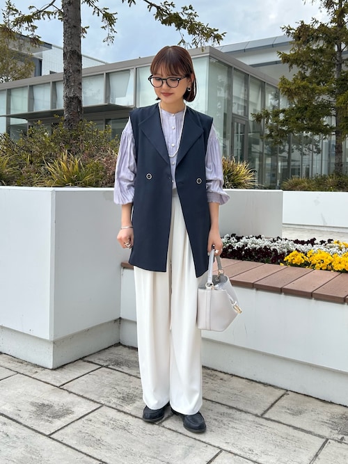 タックギャザーパンツ