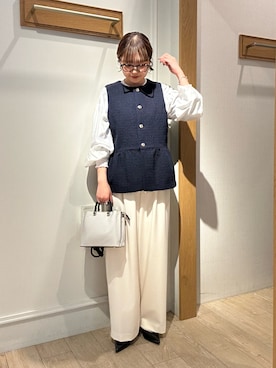 「華やかコーデ」｜ririkaさん（レディース・157cm）の冬コーディネート