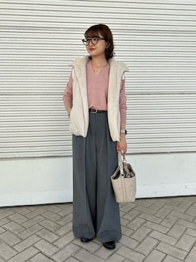 「NOLLEY’S（ノーリーズ）のアイテム（ブルゾン）」を使った、ririkaさん（レディース・157cm）の夏コーディネート