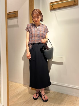 「お仕事スタイル」｜ririkaさん（レディース・157cm）の夏コーディネート