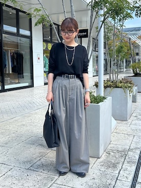 「ブラック×ブラウン」｜ririkaさん（レディース・157cm）の秋コーディネート