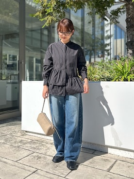 「MICO COULIER（ミコクリエ）のアイテム」を使った、ririkaさん（レディース・157cm）の秋コーディネート